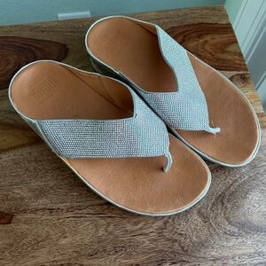 FitFlop rhinestone silver